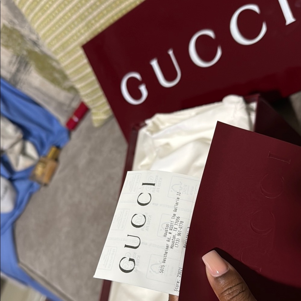 Gucci Burgundy Gift Box with Logo
